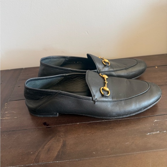 Gucci Black Leather Horsebit Loafers – Size 39.5 (Made in Italy)